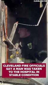 1 hospitalized after Cleveland house fire