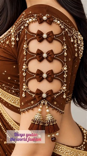 New trendy blouses sleeves design ideas 🎉🔥🔥 खूबसूरत ब्लाउज बाजू designs new #shorts​​​ #viral​​​