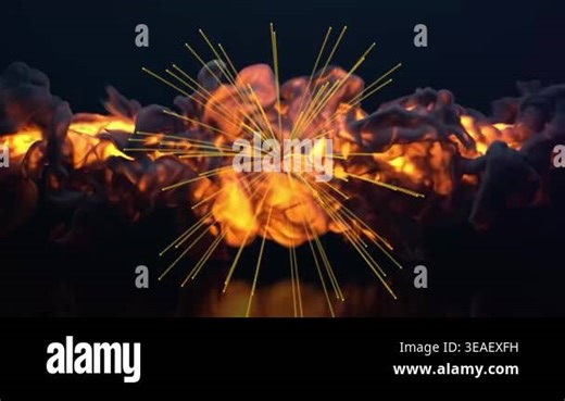 Explosion intro. abstract colorful fire flames background Stock Video Footage - Alamy
