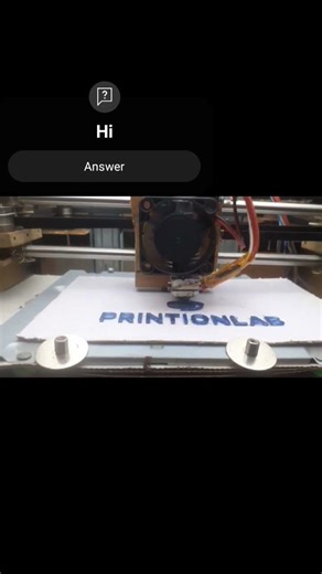 DIY cardboard corexy 3d printer printing custom logo sign