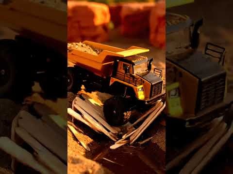RC Dump Truck Bridge Collapse! 💥 Toy Truck Fail!