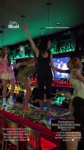 Video: Stacey Solomon belts out karaoke in a Miami bar after BAFTAs snub