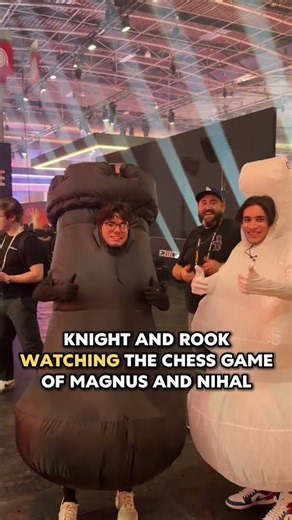 Chess COSPLAY?! 😆 The KNIGHT and ROOK showed up for the #EWC
