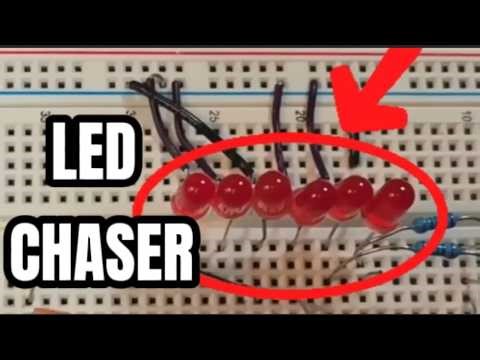 Knight Rider LEDs on Breadboard | Arduino Circuit Tutorial