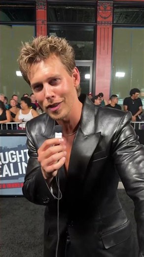 AustinButler interview at caught stealing movie premiere