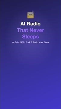 This AI Radio Station NEVER Sleeps — Build Your Own (Free)