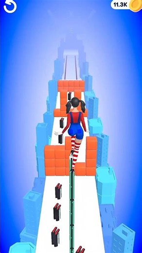 Walking on the EDGE! 👠 Can she make it?#usa #shorts