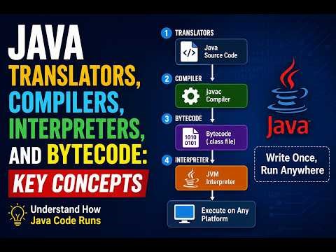 Java Translators, Compilers, Interpreters, and Bytecode Explained | How Java Code Runs