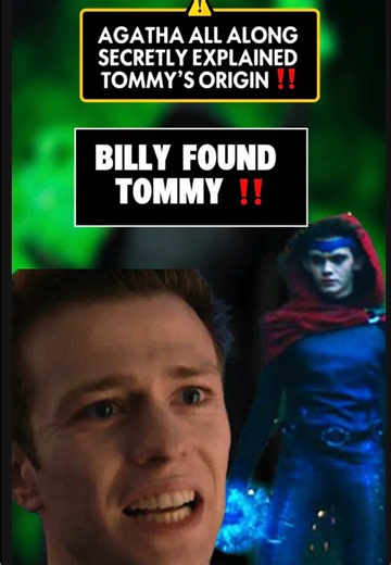 AGATHA ALL ALONG SECRETLY EXPLAINED TOMMY’S ORIGIN ‼️ | BILLY FOUND TOMMY ‼️‼️ What if Billy already found Tommy in Agatha All Along… and we completely missed what that scene was setting up? 👀 Go back to Episode 9. Billy is searching for a body for Tommy’s soul, and then he encounters a boy who is drowning. Billy even asks if he is killing that boy so his brother can live. Now connect that scene to VisionQuest and Tommy saying that he had a father, had a life, and that his father was Vision. Is