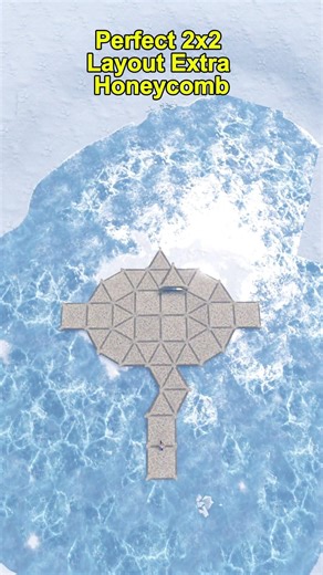 Perfect 2x2 Layout Extra HoneyComb Rust #rust #rustbase #gaming