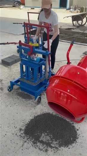 cheap small manual cement concrete solid hollow block brick making machine price for sale #buildings
