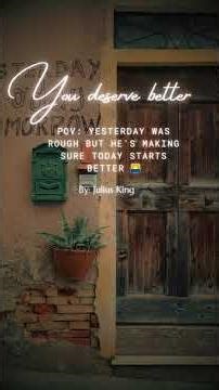 POV: "You Deserve Better Than Yesterday" - Fresh Start | Boyfriend ASMR