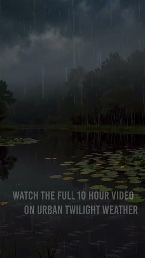 Stormlily Pond | 12 Hours of Dark Misty Rain & Thunder Ambience