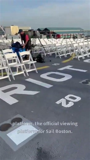 On deck aboard the Patriot State for the Parade of Sail