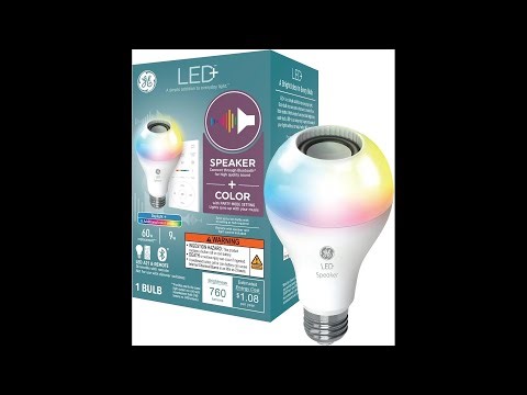 GE LED Plus Speaker Bulb Review No Hub Needed Color Changing Audio