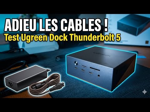 UN SEUL CÂBLE POUR TOUT BRANCHER ! ⚡ Test du Dock Ugreen Thunderbolt5 17-in-1