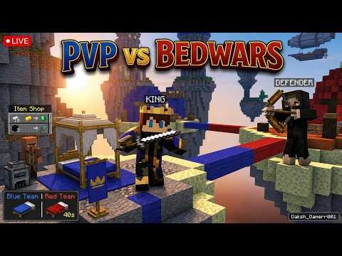 Live BedWars 🔥 PvP + Full Masti with Subs!