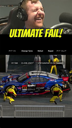 The ULTIMATE FAIL when ENTERING the PITS! #gt7 #granturismo #shorts