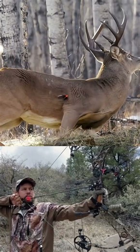 Epic Bow Hunting Moment 🏹 | Perfect Shot on a Wild Deer