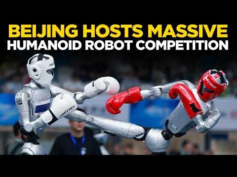 ROBOT OLYMPICS LIVE | Crazy Robot Fails, Fires & Crashes at Beijing Humanoid Games