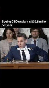 Boeing CEO's salary is $32.8 million per year