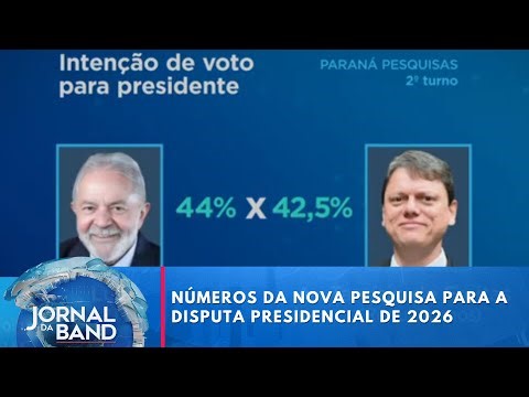 Veja os números da nova pesquisa na disputa presidencial de 2026 | Jornal da Band