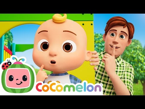 Peekaboo Song with Dad & JJ | Let's Move with CoComelon Nursery Rhymes & Kids Songs