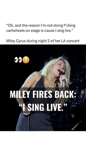 Miley Cyrus Fires Back at Critics: “I SING LIVE” 😭🔥(Wrecking Ball Live) #shorts #miley #mileycyrus