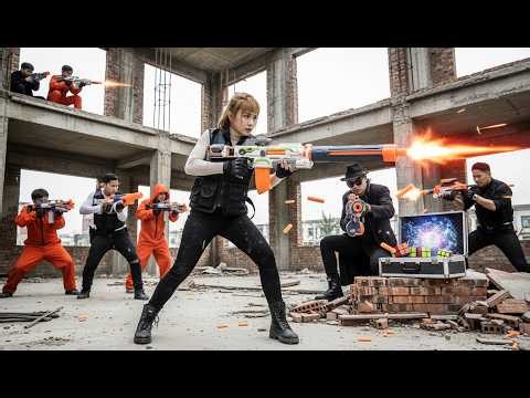 LTT Game Nerf Guns : Hero SEAL X Foils Vardos's Masked Enforcers Crime With Nerf Guns