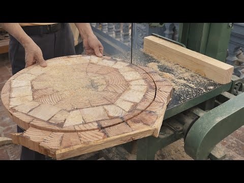 Millions Witness A Talented Young Man Transforming Lychee Tree Stump Into A Stunning Round Table Set