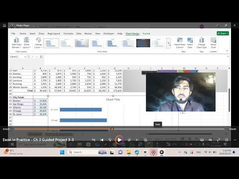Excel 2021 In Practice - Ch 3 Guided Project 3-3 | Help Excel Chapter 365 & 2024 Chapter 1-3 3-3 4-3