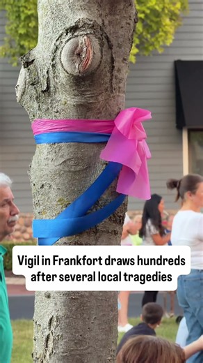 Vigil in Frankfort, Illinois draws hundreds after several local tragedies