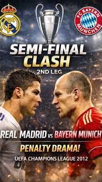 Real Madrid vs Bayern Munich | UCL Semi-Final 2nd Leg 2012 #football #soccer #ucl #uefa #shorts