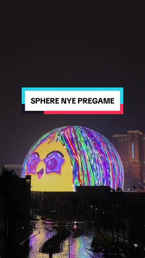 Sphere is ready to celebrate New Year's Eve in Las Vegas. (I'd pay to see Orbi's camera roll after tonight.) 🍾 @Sphere