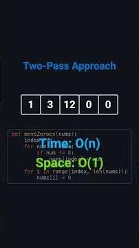 Move Zeroes (LeetCode #283) 🚀 | Optimal Two-Pointer Solution | Coding Interview