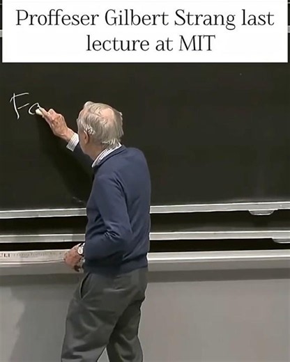 Gilbert Strang: The Man Who Made the World Love Linear Algebra ❤️ #historyofmathematics #4kedit