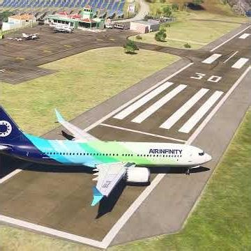 Extreme Short Runway Takeoff! Boeing 737 Dangerous Airport Departure