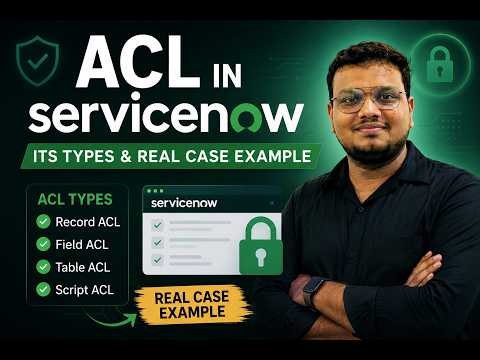 ServiceNow ACL Tutorial for Beginners | Record, Field & Table ACL Demo🚀