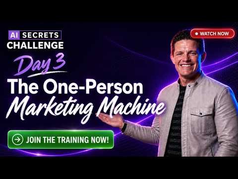 AI Secrets Challenge - Day 3: The One-Person Marketing Machine