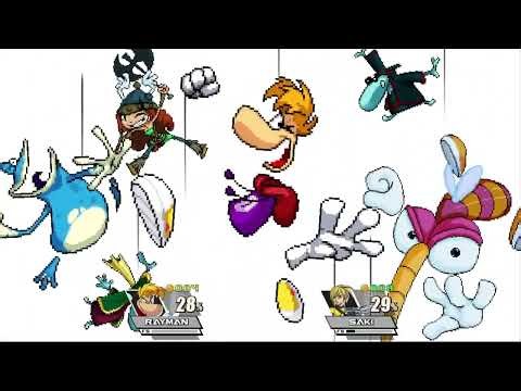 Super Smash Bros Crusade: Rayman Vs Saki (Deathmatch)