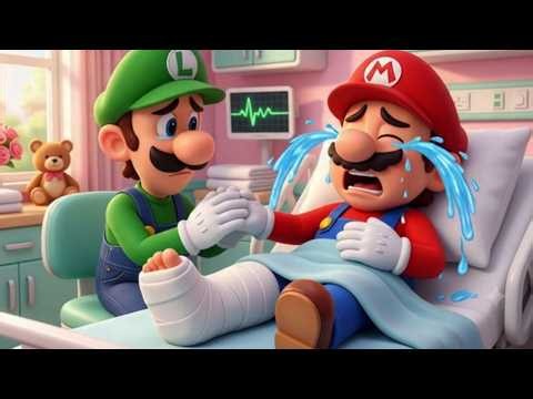 😭💔 Mario Broke His Leg and Cried in Pain… What Luigi Did Next Will Melt Your Heart! 🏥