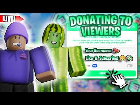 🔴LIVE🔴 Donating Robux in Pls Donate!!! 🤑💸 (TTS ON) ​FT. @I4nRBX @TwoBeanieBros