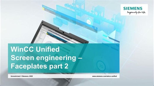 10 SIMATIC WinCC Unified Faceplates part 2 | PLC Programming