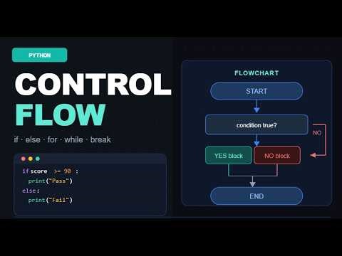 Python Control Flow FULL Guide – if, else, loops & more (Beginner to Pro)