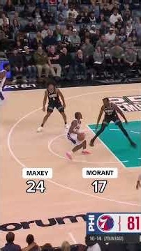 Ja Morant and Tyrese Maxey battled it out ⚔️