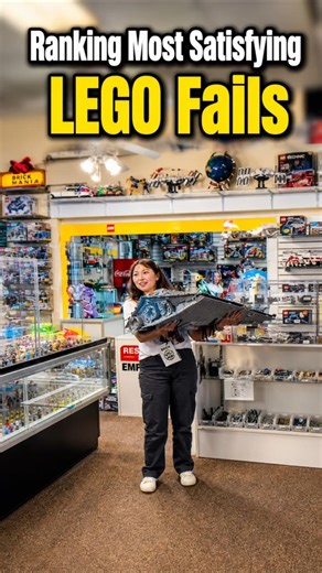 Ranking Most Satisfying LEGO Fails 😭 #lego #shorts #fail