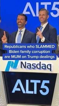 Republicans who SLAMMED Biden family corruption are MUM on Trump dealings