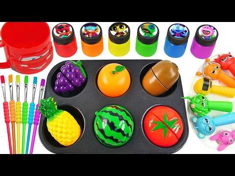 Oddly Satisfying Video l Making DIY Slime de Mickey con cuentas de arcoíris ASMR Sprunki Slime Clay