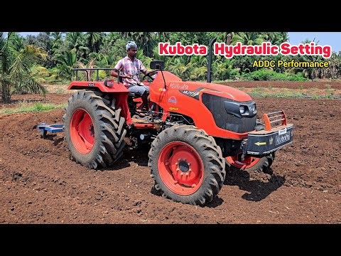 Kubota MU5501 55 Hp 4wd Tractor ADDC hydraulic setting | Duck foot Cultivator performance | Mileage