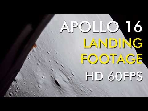 Apollo 16 Landing Footage HD 60FPS